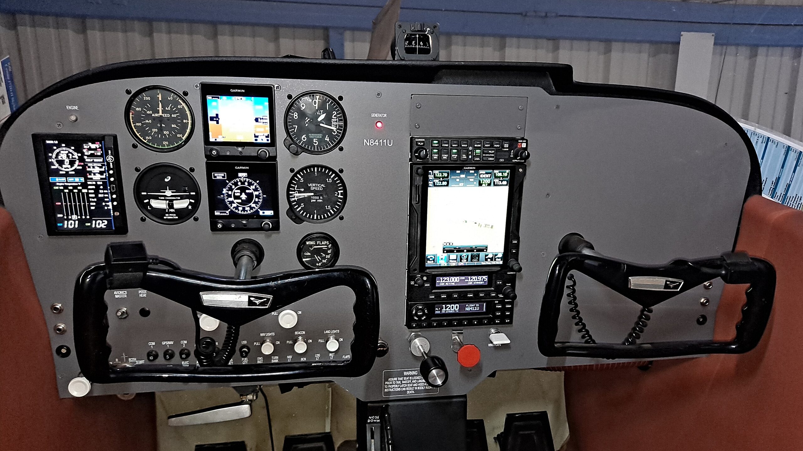 1965 Cessna 172F Skyhawk - Garmin Panel - Image 8